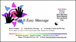 Take It Easy Massage - Robert Stamper